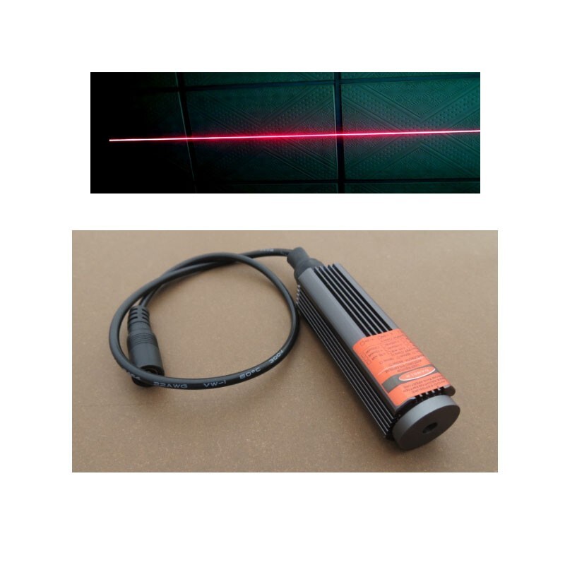 12V 660nm 200mW Line Waterproof Red Light Vehicle Laser Module