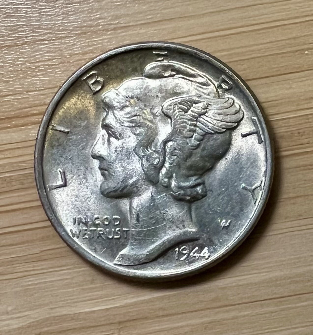 1944-P Mercury Dime 10C Silver - About Uncirculated (AU) – FREE SHIPPING