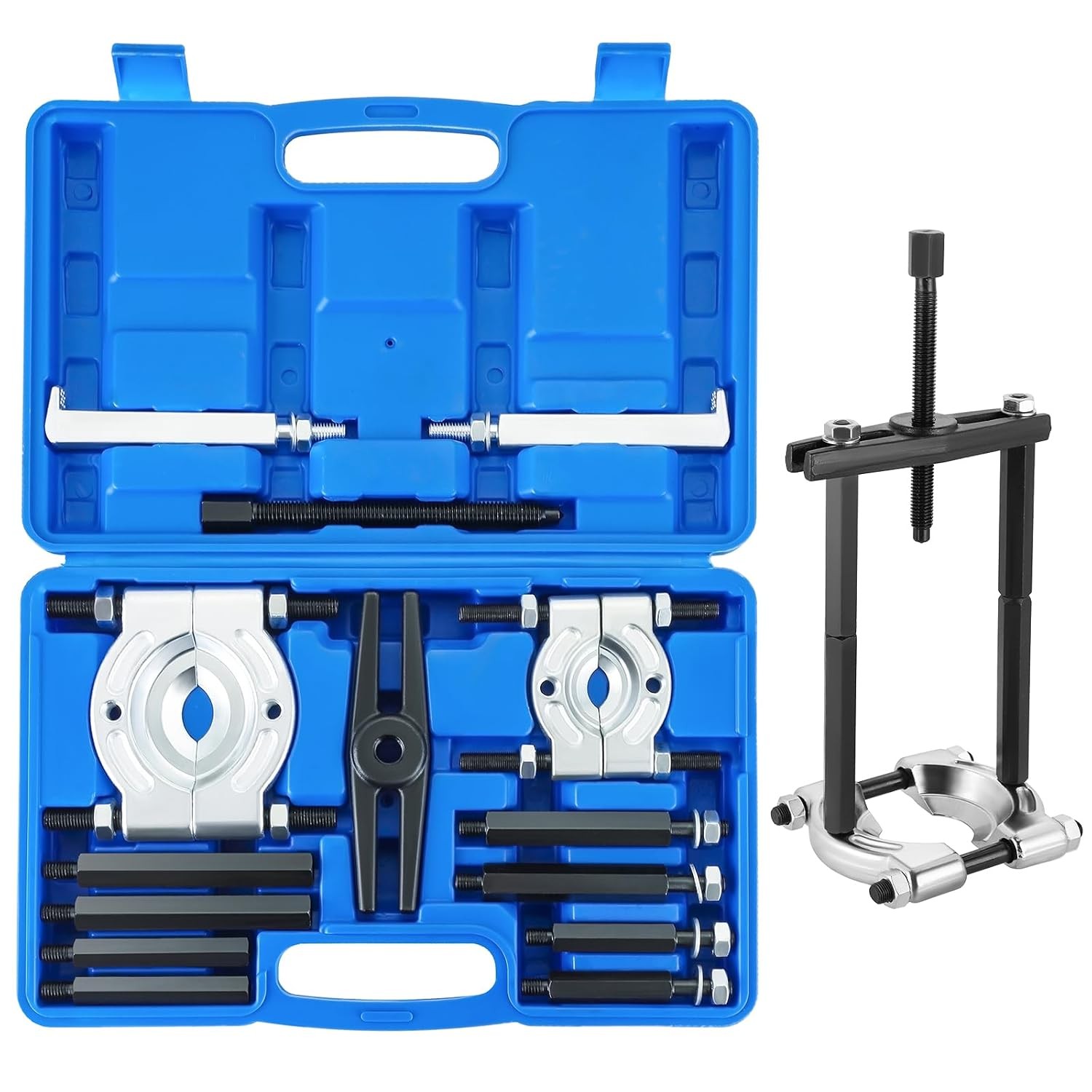 5 Ton Capacity Blue Bearing Puller Tool Set with Bearing Separator Tool
