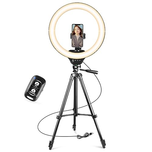 14" Ring Light with Tripod Stand, LED Circle Light with Phone 14-inch Nature