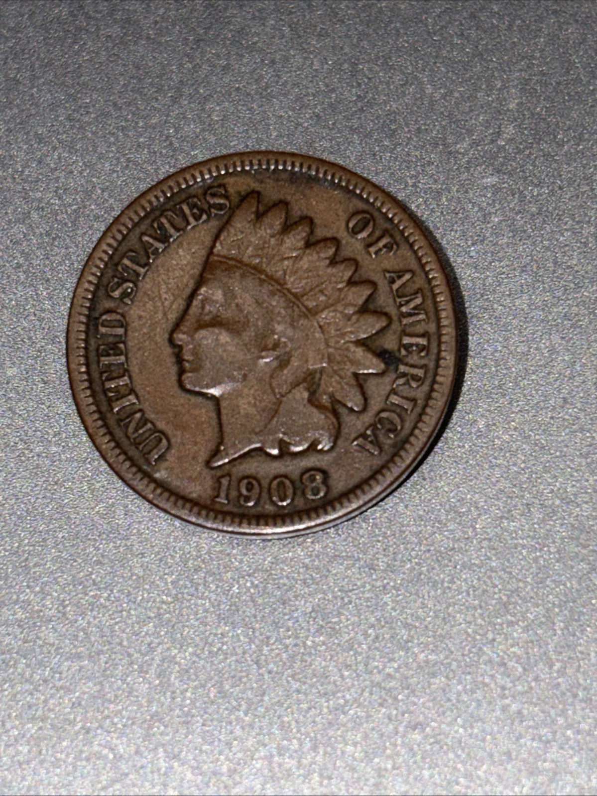 1908 s indian head penny cent 1c - free shipping