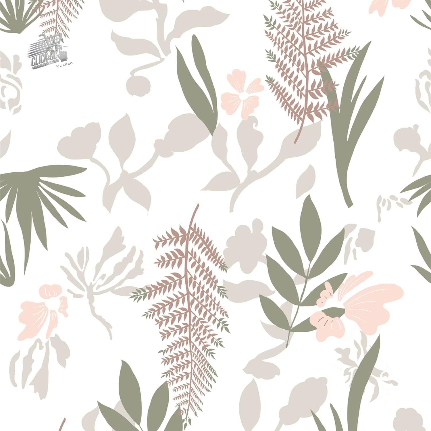 Self Adhesive Floral Wallpaper for Wardrobes, Bedrooms And Living Rooms, in