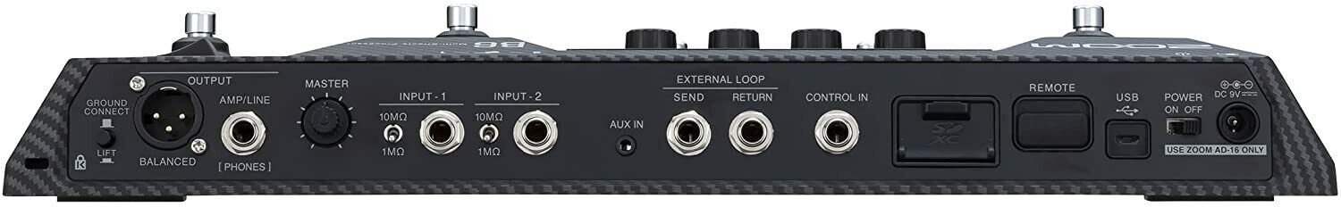 Zoom B6 Bass Guitar Multi-Effects Pedal Processor Full-color LCD Touchscreen NEW