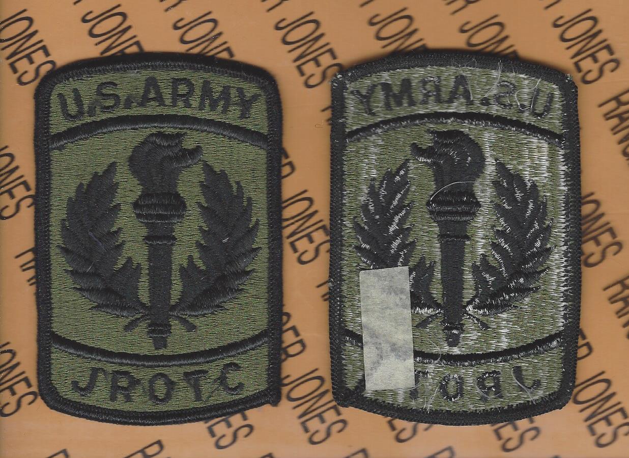 US Army Junior ROTC Reserve Officers Training Corps OD Green & Black BDU patch