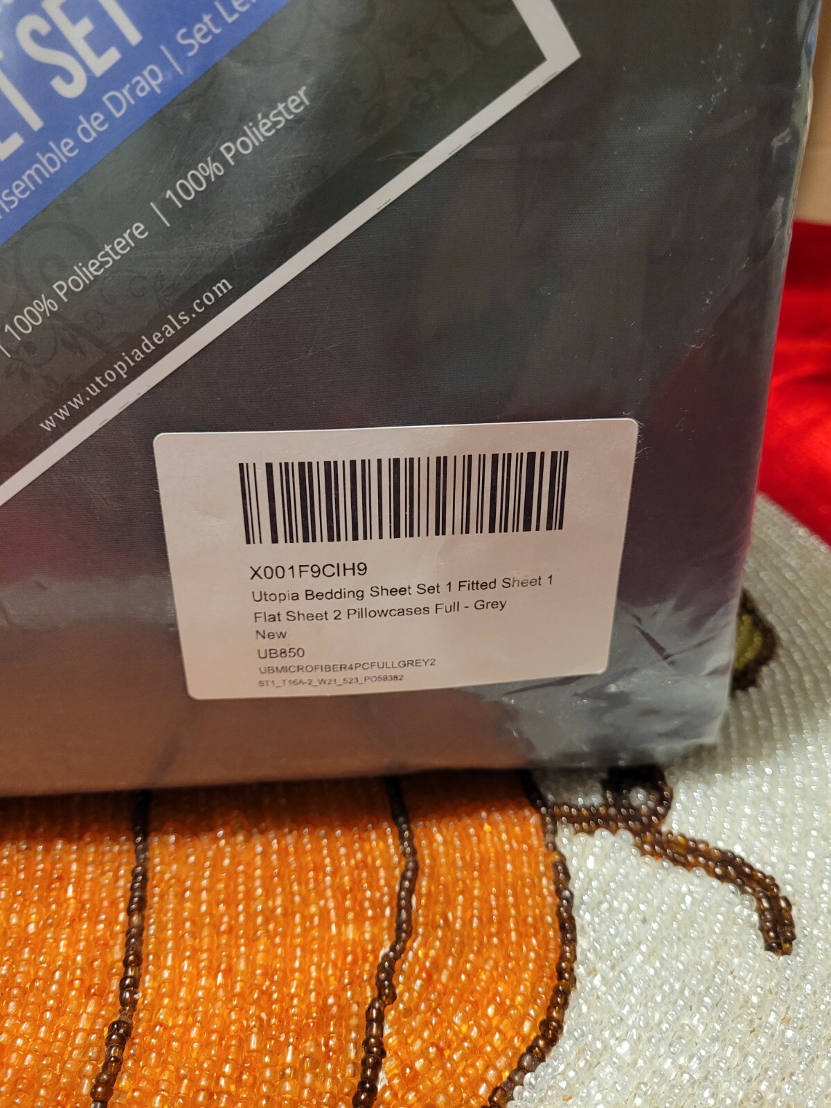 New Utopia Full Bed Sheet Piece Set Gray