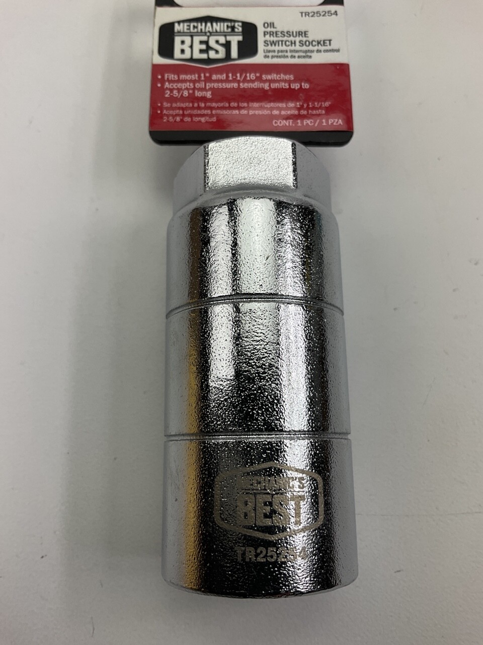 Mechanics 25254 Oil Pressure Switch Socket, 1/2 Drive, For 1 Inch & 1-1/16 Inch