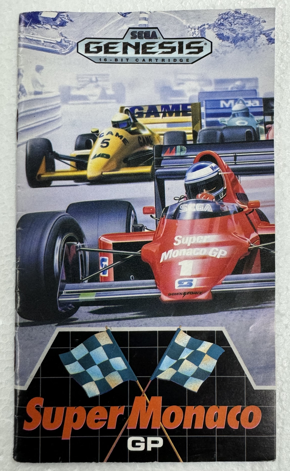 Super Monaco GP (Genesis, 1990) Instruction Manual ONLY