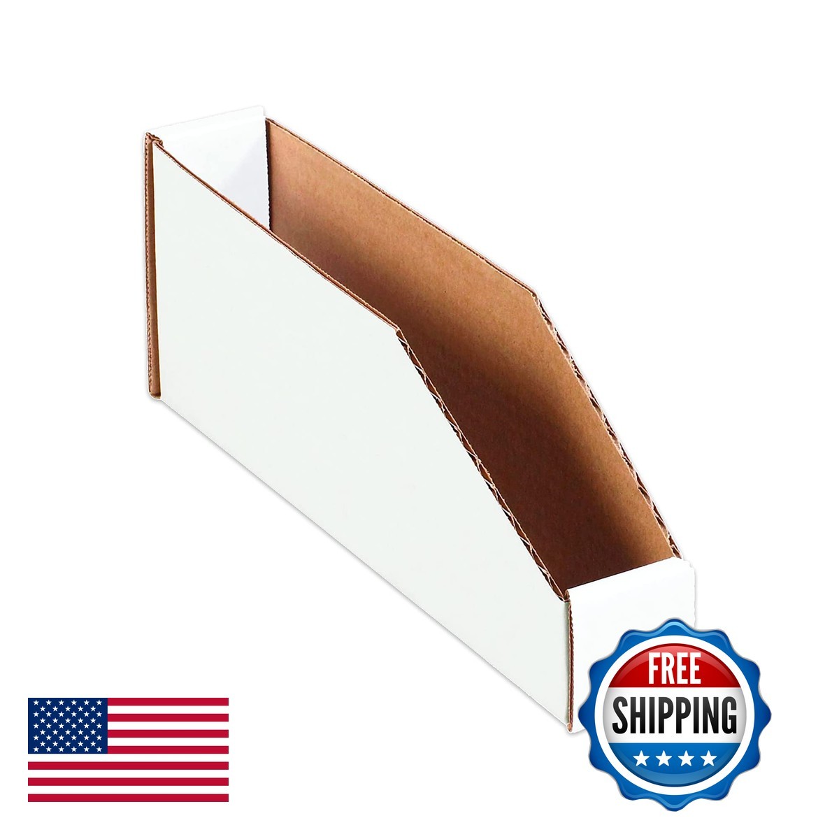Partners Brand PBINMT212 Bin Boxes 2" x 12" x 4-1/2" Oyster White 50-Pack