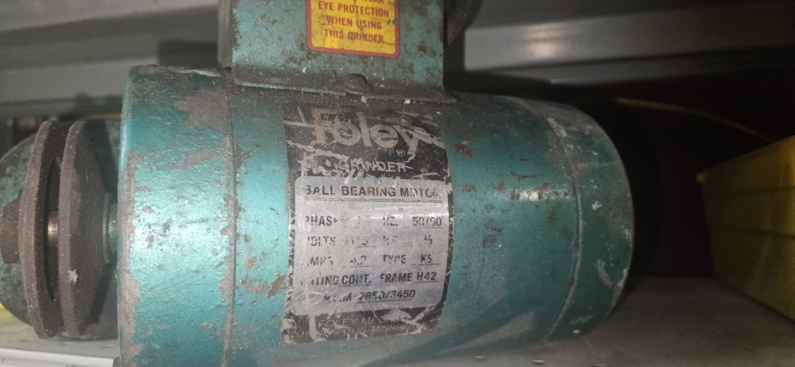 Foley 357 grinder Motor
