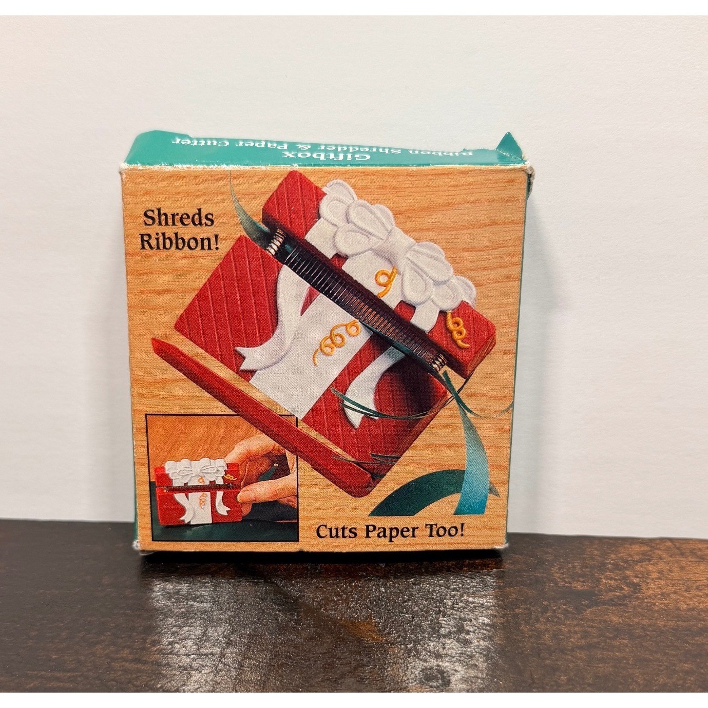 Giftco Ribbon Shredder and Paper Cutter Red Birthday Christmas Gift