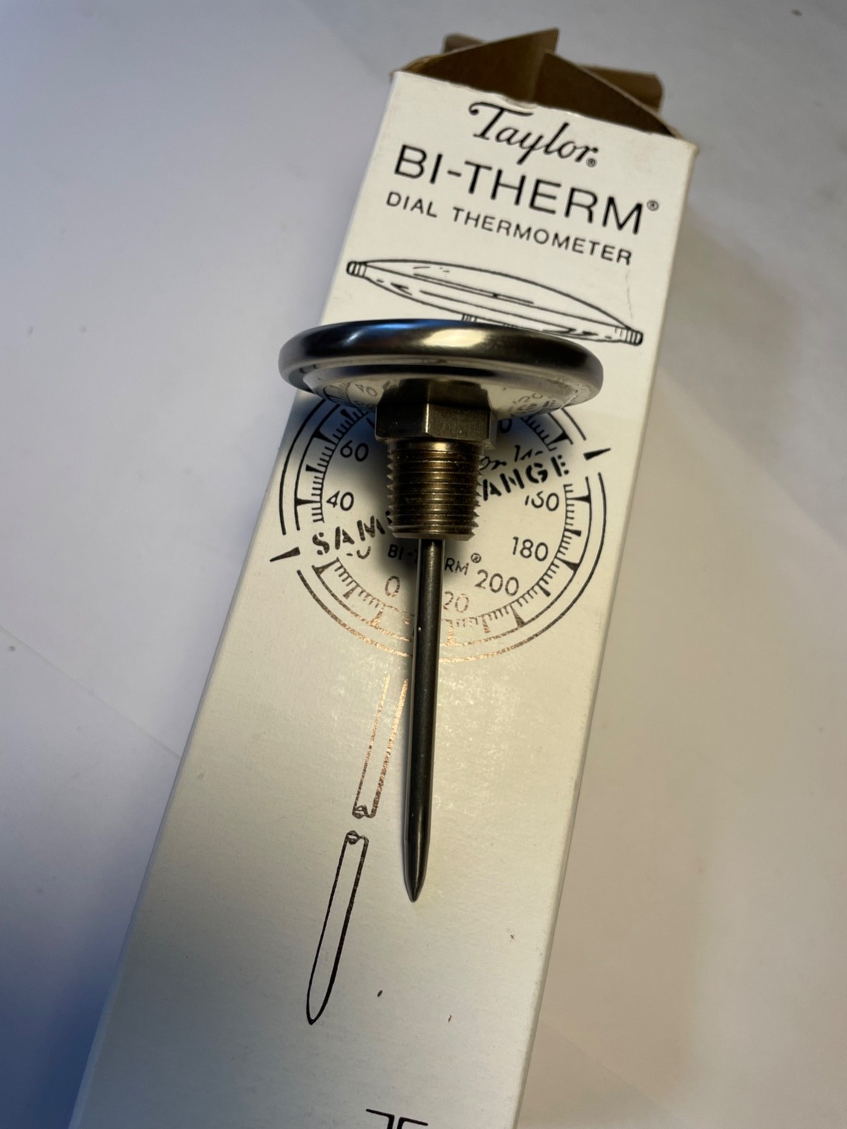 Taylor  Pico Precision  BiTherm Dial Thermometer 0 - 220° F Range 2" Probe NEW