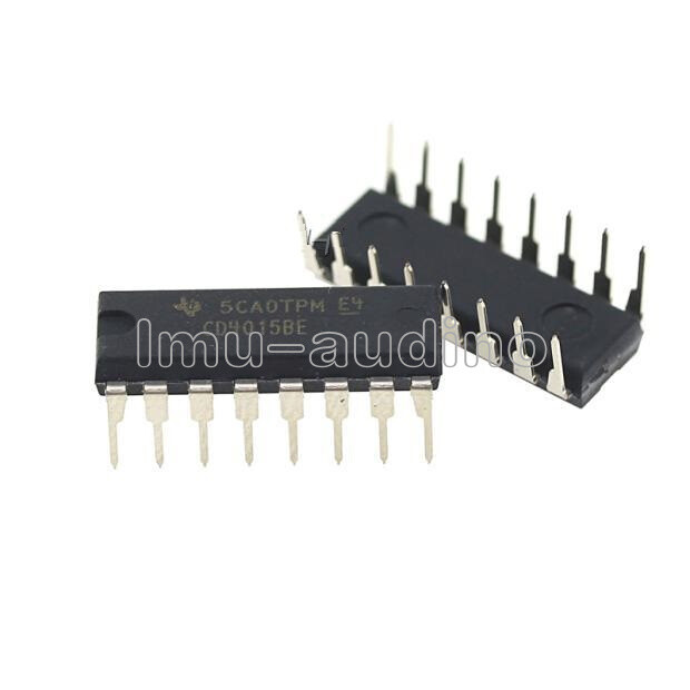 5PCS CD4015BE CD4015 DIP 16 CMOS Dual 4-Stage Static Shift Register NEW