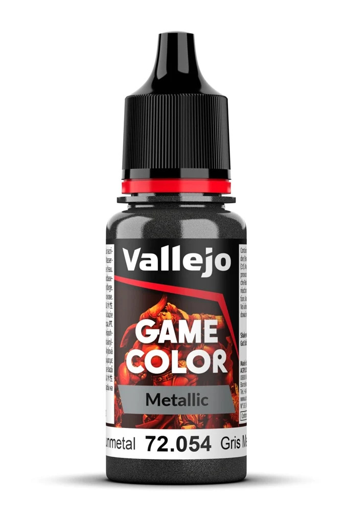 Vallejo Game Color 72.054 Met. Gunmetal 18ml