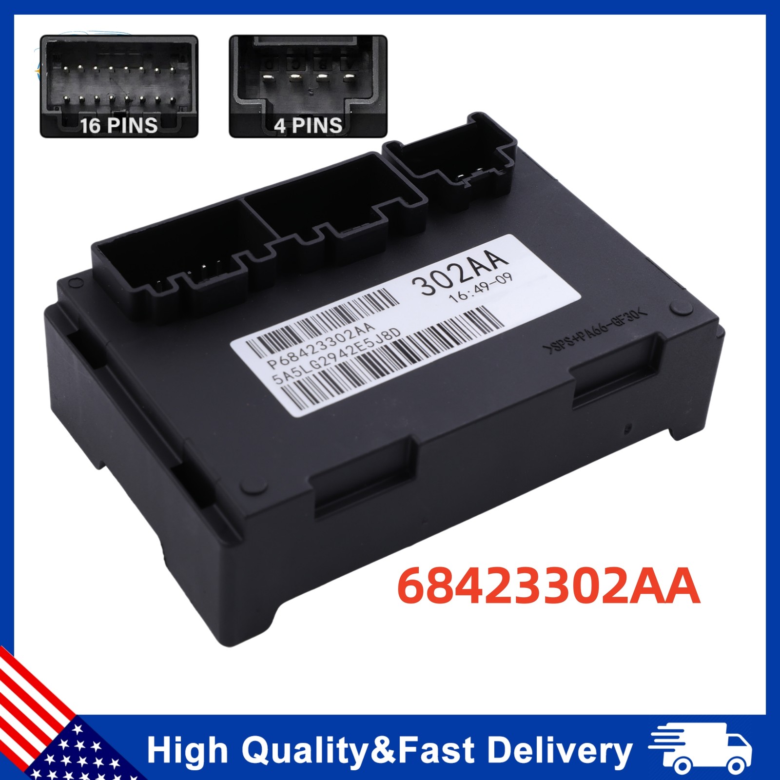 Transfer Case Control Module 68423302AA For 2019-2020 Jeep Grand Cherokee