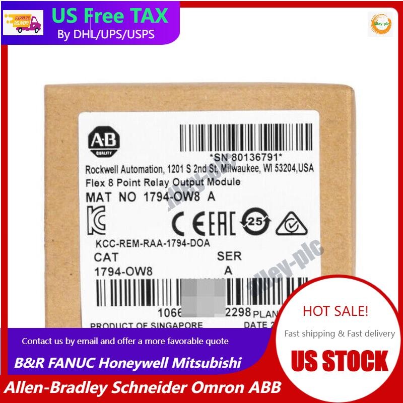 New Factory Sealed 1794-OW8 SER A Flex 8 Point Relay Output Module 1794OW8