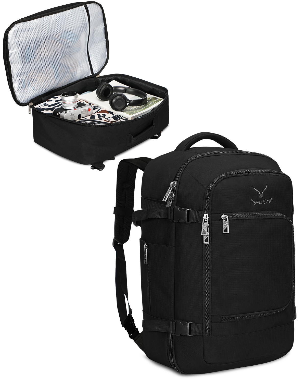Hynes Eagle Travel Backpack 40L Flight Approved Carry on Laptop Weekender Bag