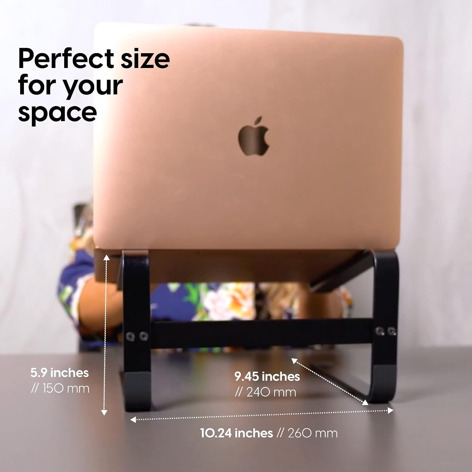 TALK WORKS Ergonomic Laptop Stand for Desk - Universal Compatibility Computer Mo