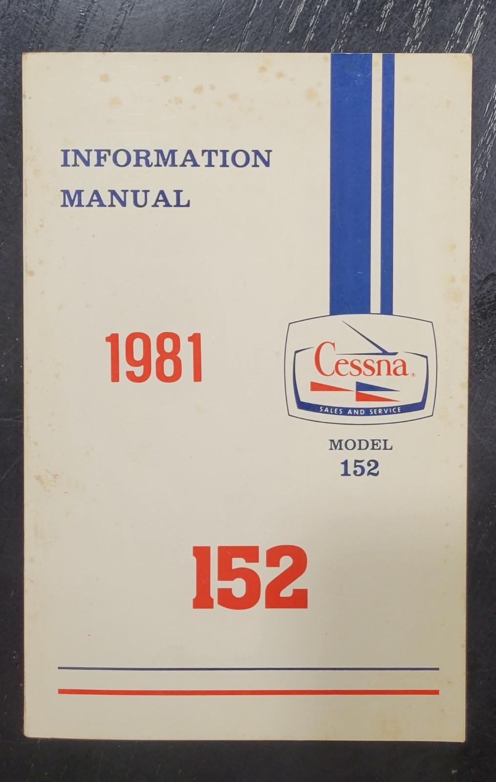 1981 Cessna Information Manual Handbook Model 152