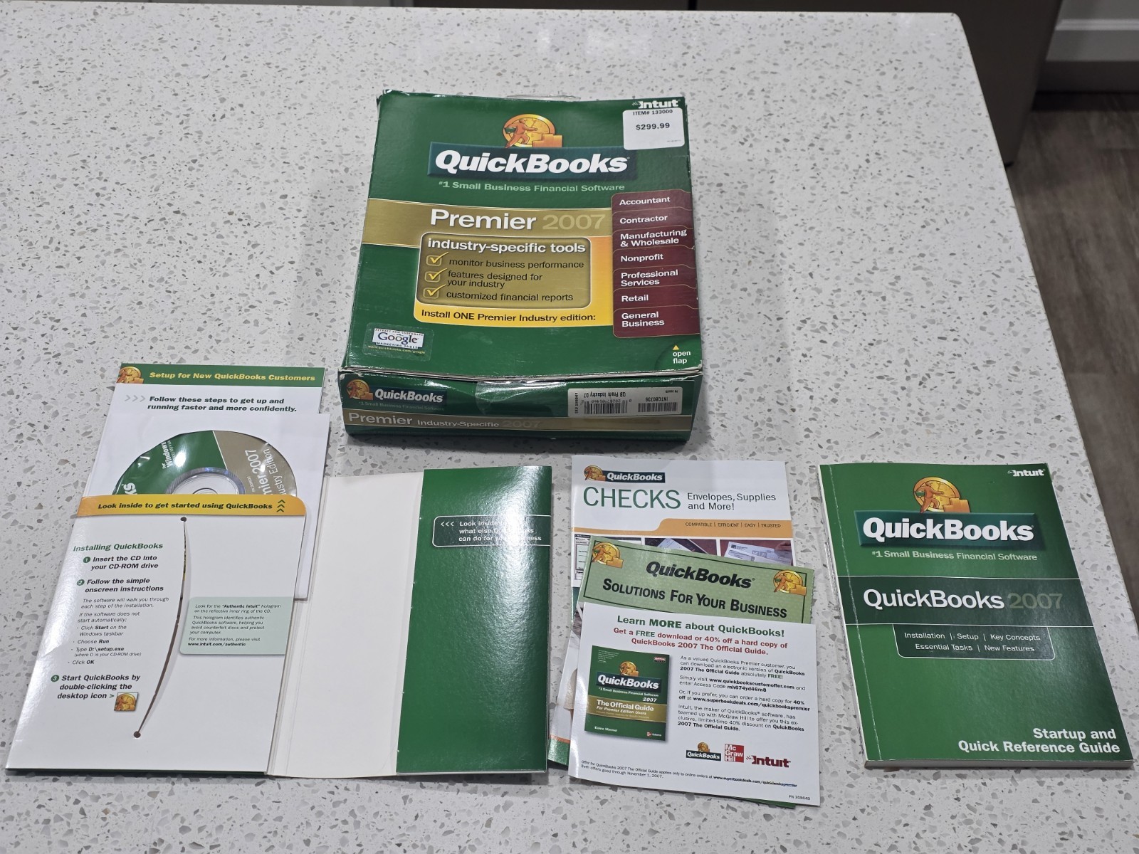 Intuit QuickBooks Premier 2007 For Windows