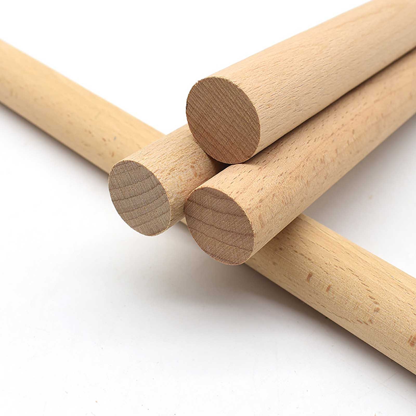 Solid Beech Wooden Dowels Φ3 - 60mm/Length 100mm 200mm 300mm DIY Craft Models