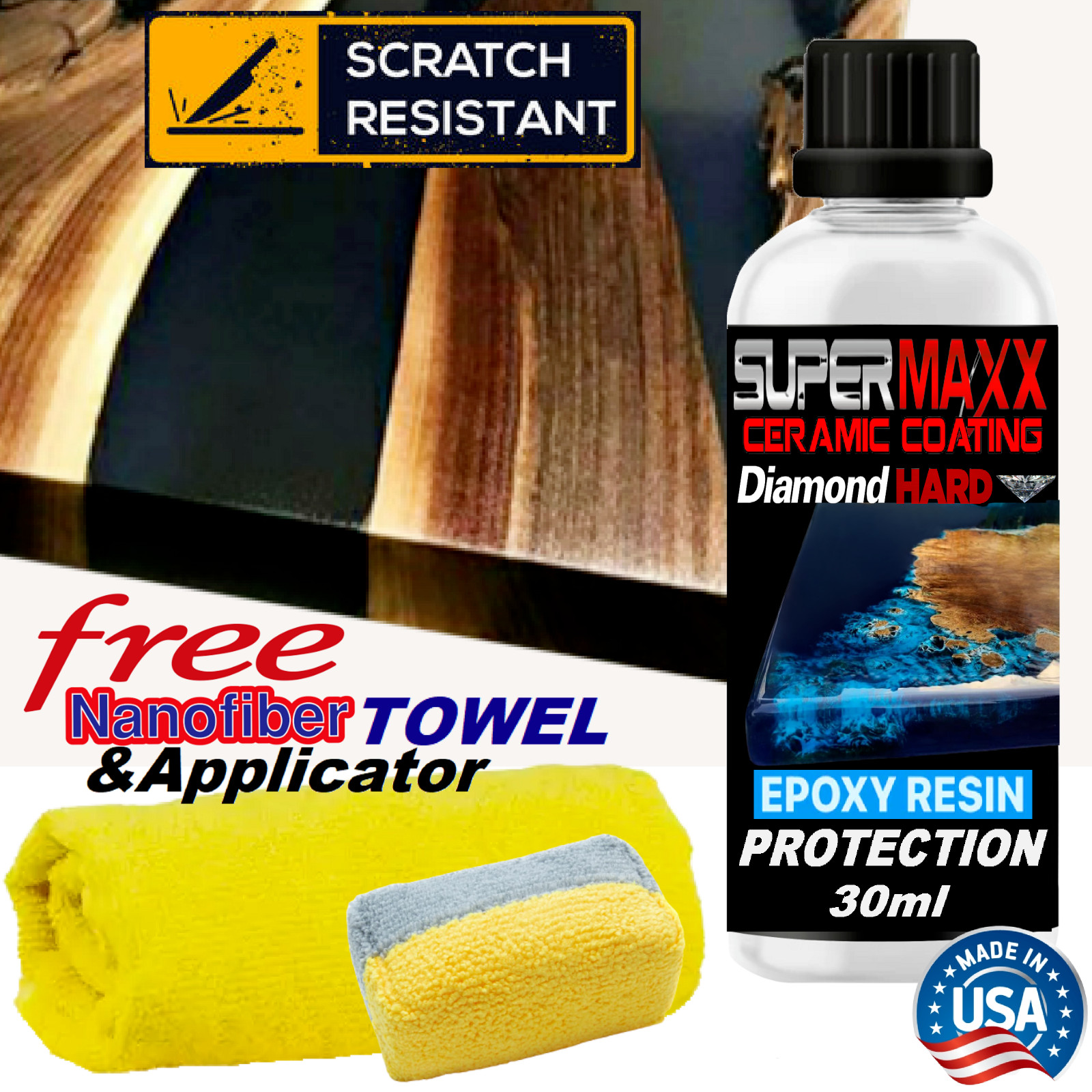 PROFESSIONAL EPOXY RESIN SURFACE PROTECTION SCRATCH RESISTANT CERAMIC COATING
