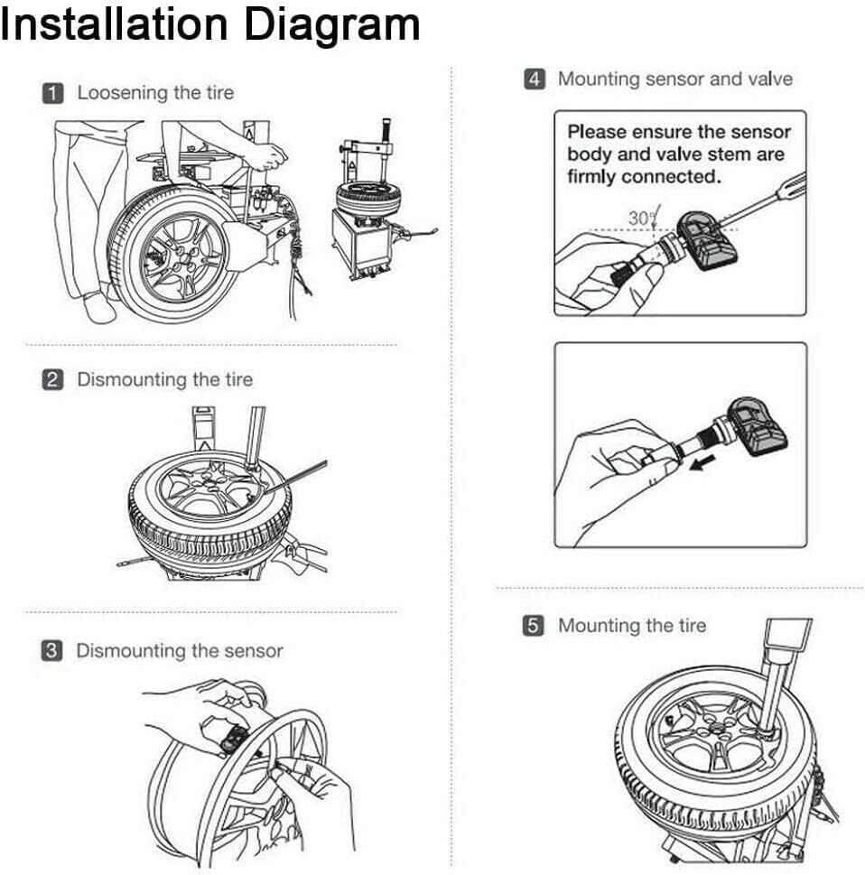 Autel MX-Sensor 315&433MHz Programmable TPMS Universal Tire pressure Sensor 1PC