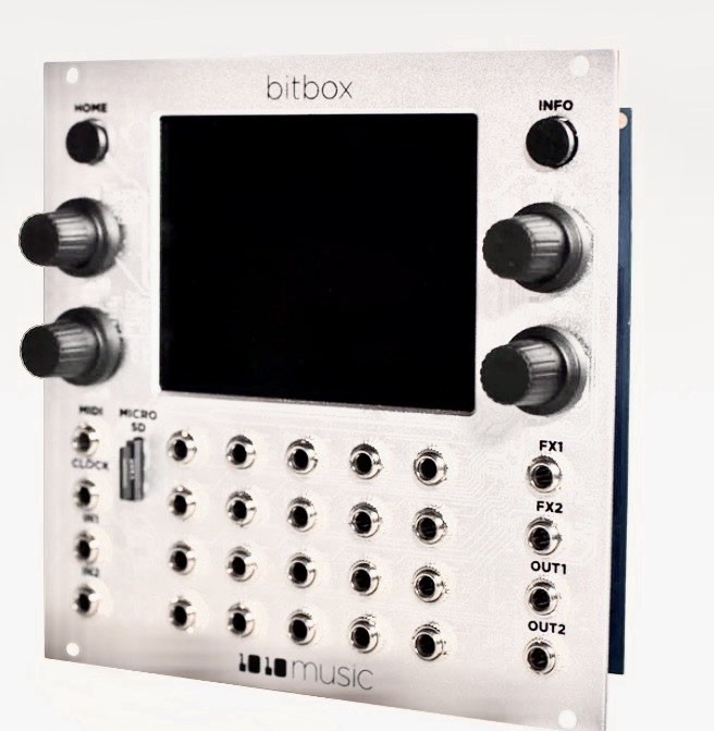 1010music bitbox Modular Sampler Module Touchscreen microSD Slot Silver
