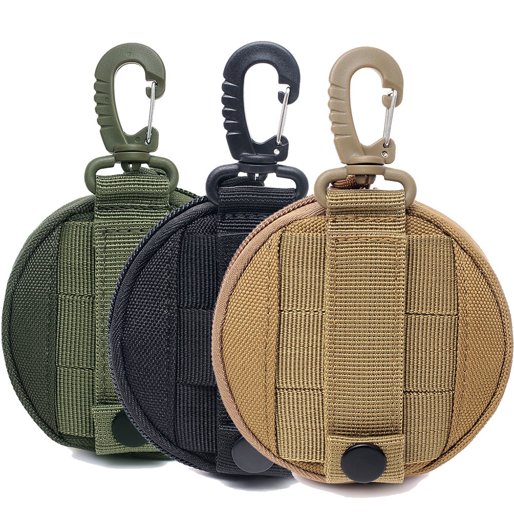 Tactical EDC Mini Wallet Military Utility Organizer Zipper Pocket Bag Belt Gear