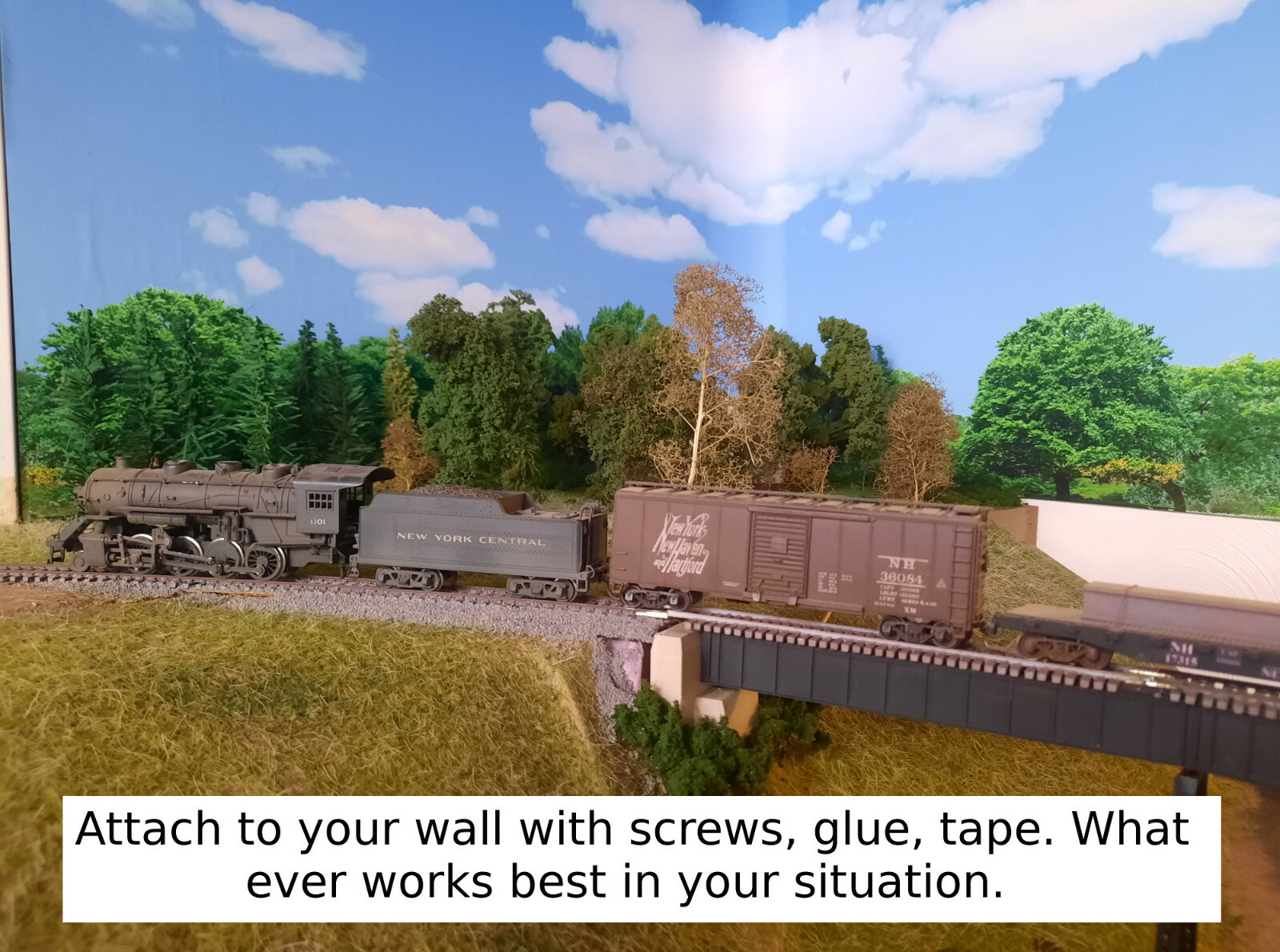 TRACKSIDE BACKDROP #455 Commercial backs HO Scale