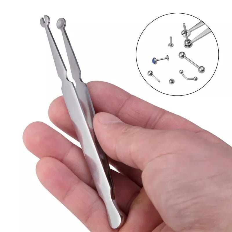 Piercing Barbell Clamps 4.5" Piercing Forceps Pliers