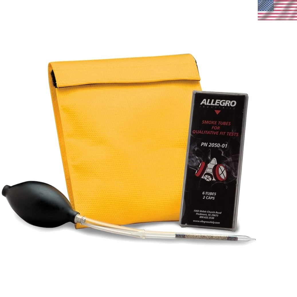 Compact Fit Testing Kit - Irritant Smoke Tubes & Air Bulb for Accurate Results