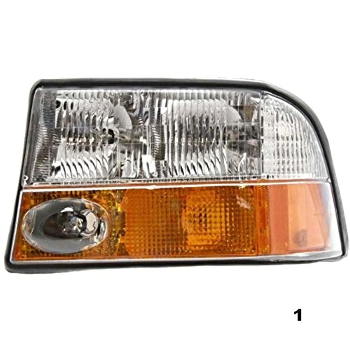 Fits 98-01 GM Jimmy; 98-04 GM Sonoma Left Driver Headlamp Assembly w/Fog lamp