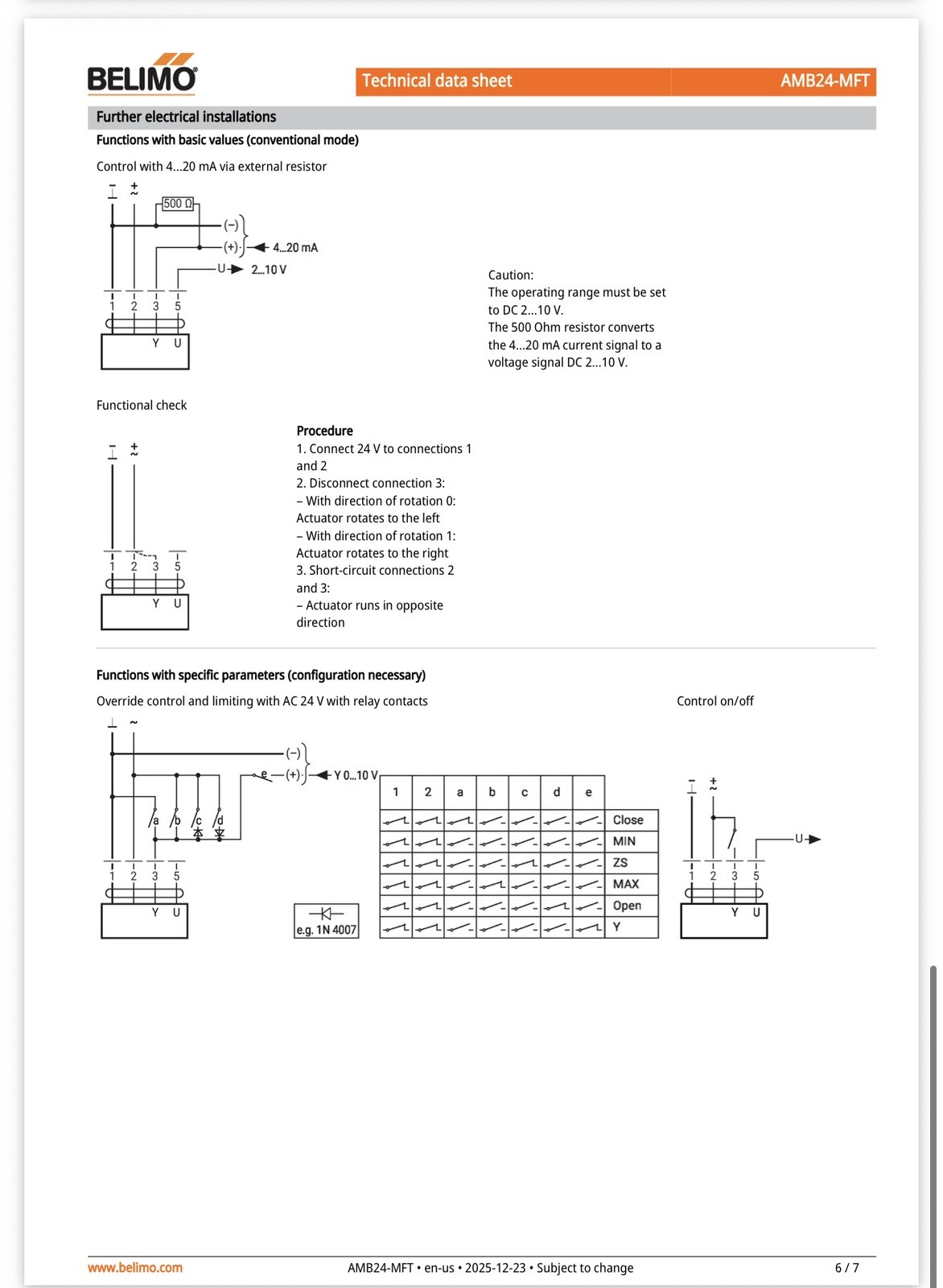 Belimo AMB24-MFT