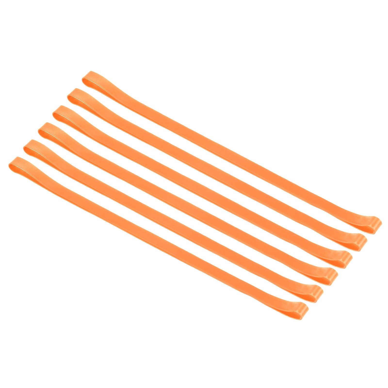 Towel Bands, 6 Pack 11.81x0.4 Inch Silicone Towel Chair Clips, Orange