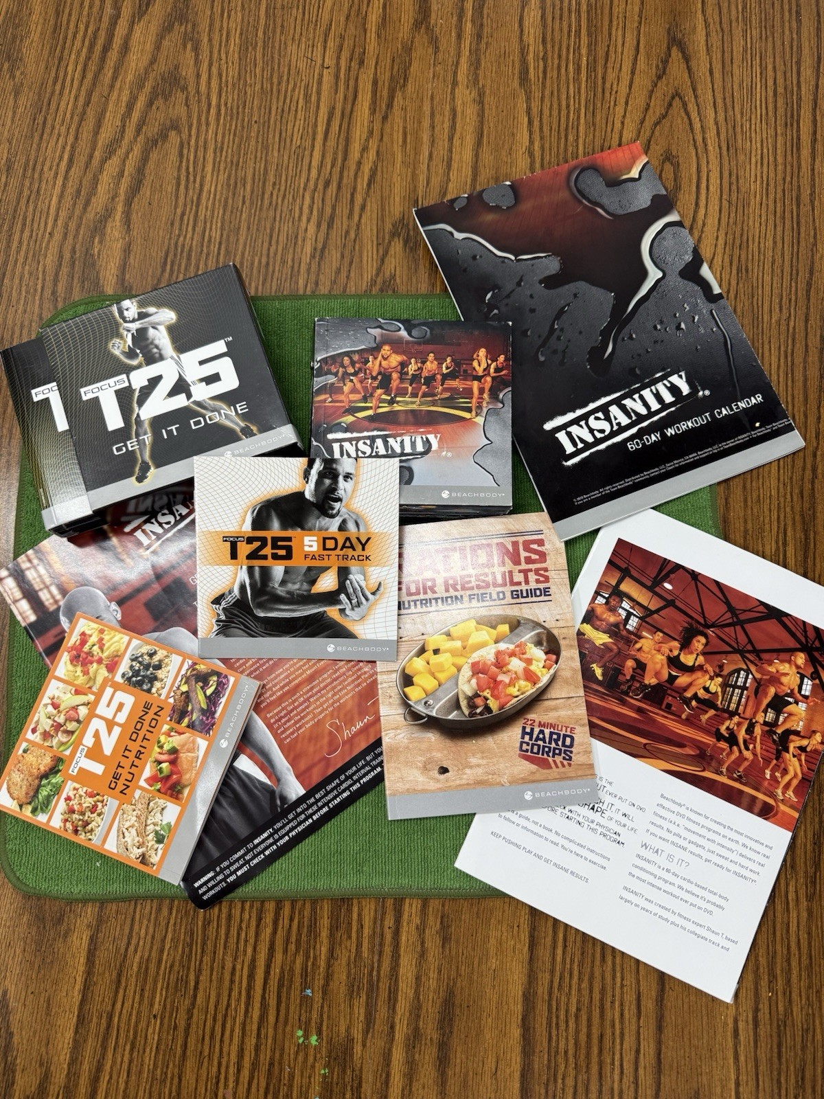 Beachbody Focus T25 Alpha/Beta Guides + Insanity with Nutrition Guides