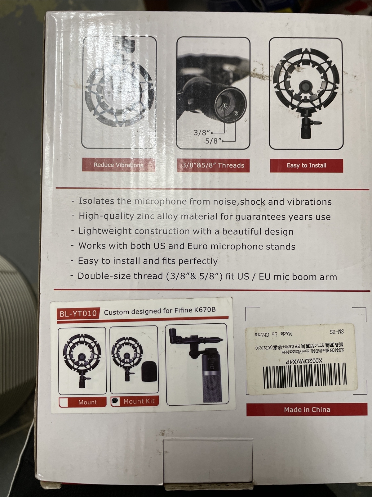 SHOCK MOUNT IMPROVE THE AUDIO QUALITY New