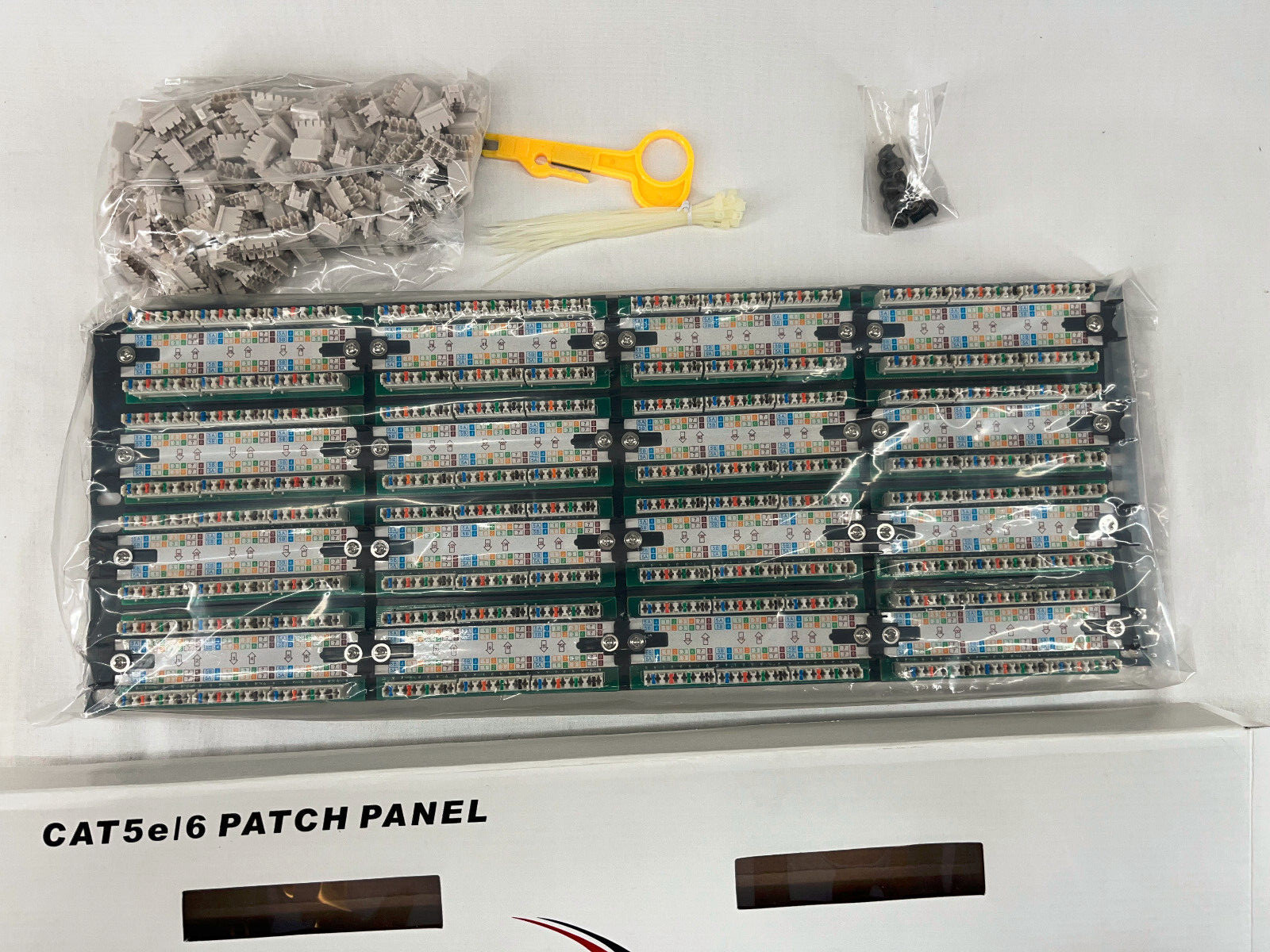 Patch Panel UTP 96 Port Ethernet CAT6 RJ45 110 Network UL Listed (good for CAT5)
