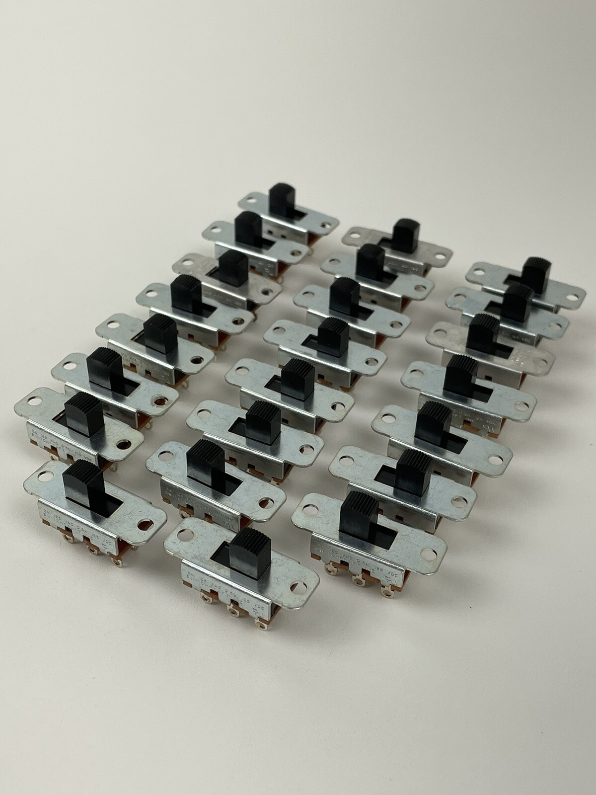 (Qty 23) Switchcraft Slide Switch 3A 125 VAC 0.5A 125 VDC