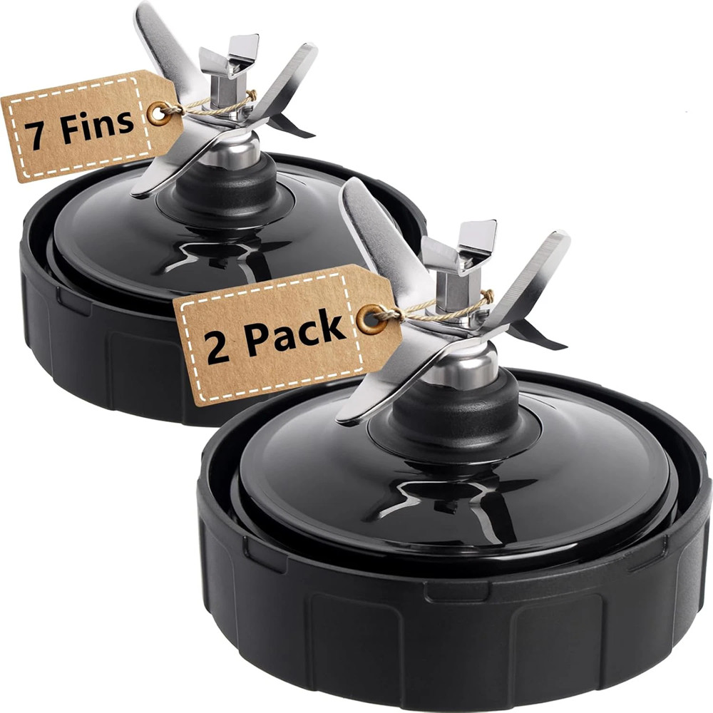 2Pack-Replacement Extractor Blade For Nutri Ninja 7Fin Auto iQ BL480/482/640/642