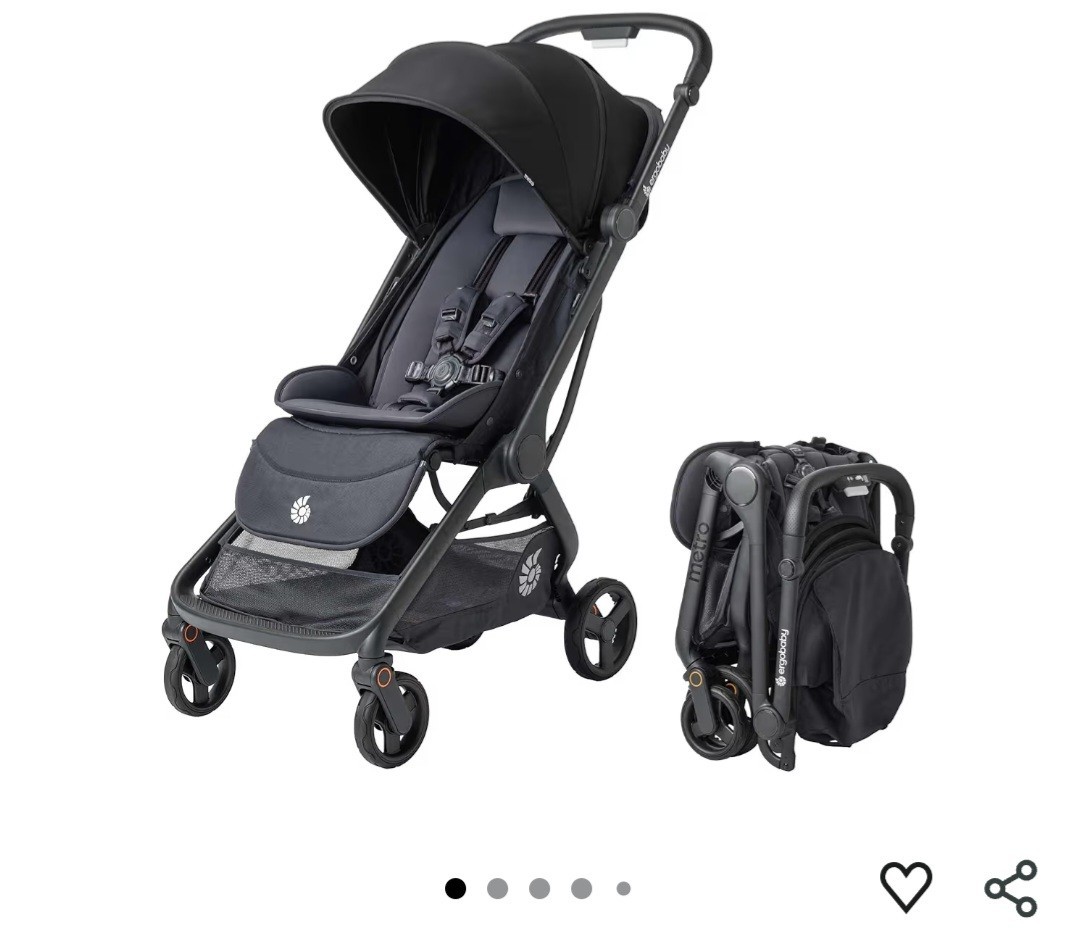 Ergobaby Metro 3 Stroller Onyx Black New Open Box Compact Fold Newborn Ready