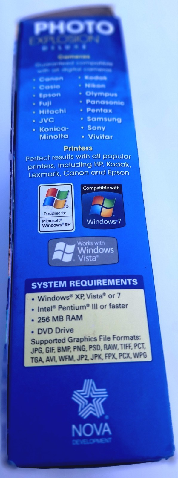 NOVA Photo Explosion Deluxe Version 4 In Original Box Runs on Windows XP thru 7