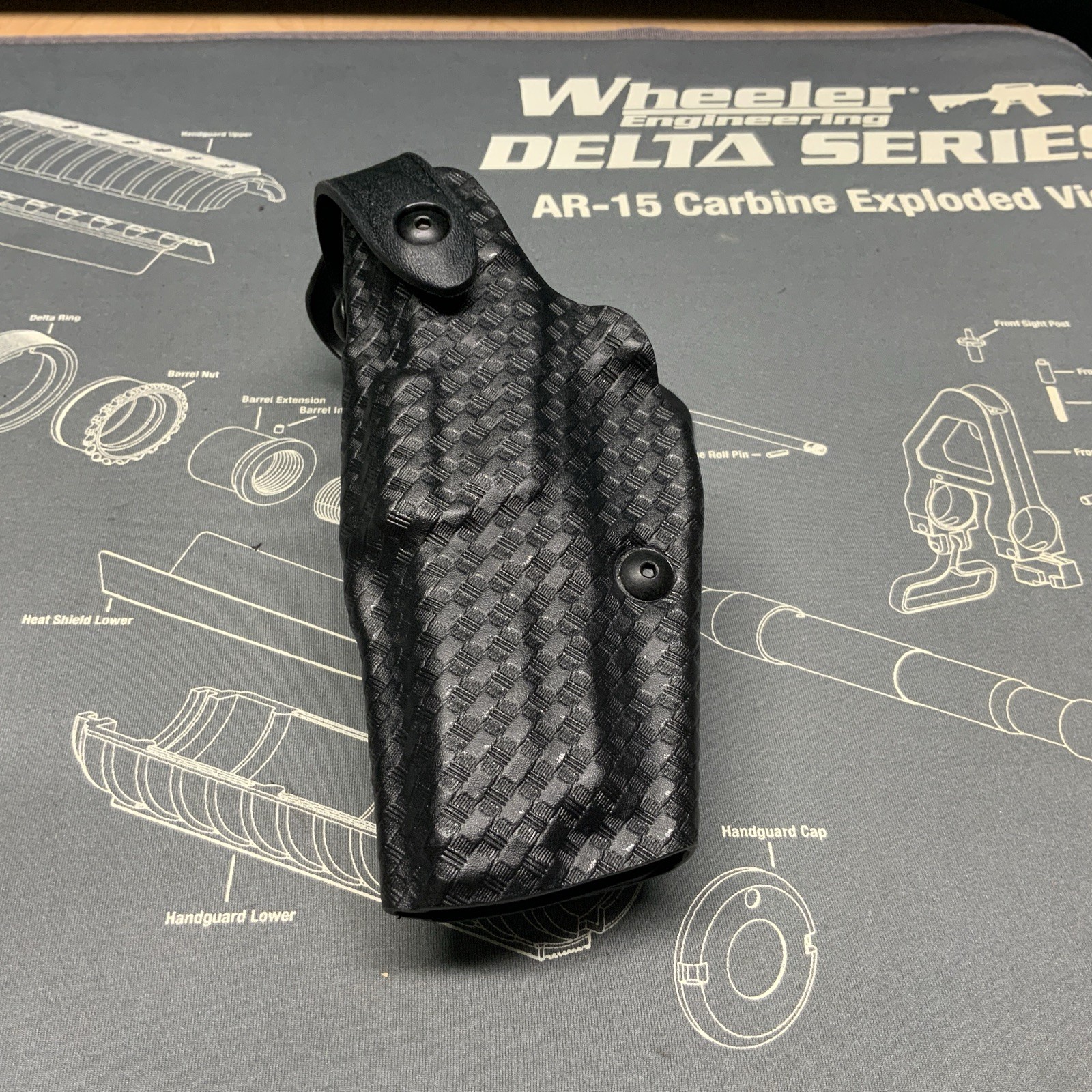 Safariland Basketweave Duty Holster 6360-419 LH S&W M&P 45 W/O Thumb Safety 815
