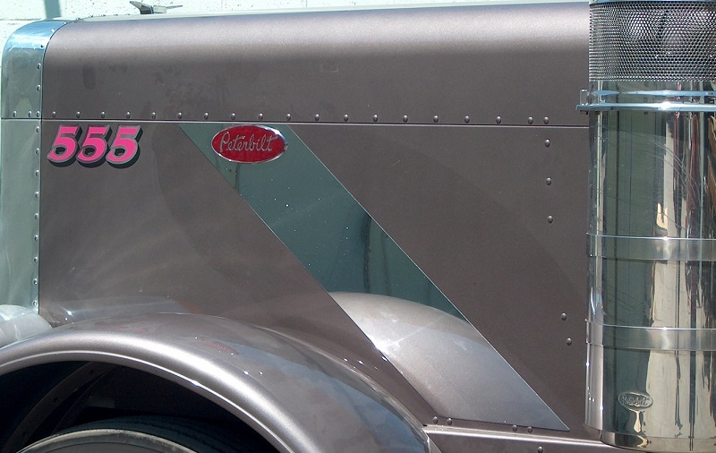 Peterbilt 379 Hood Emblem Trim 16 Gauge Stainless Steel