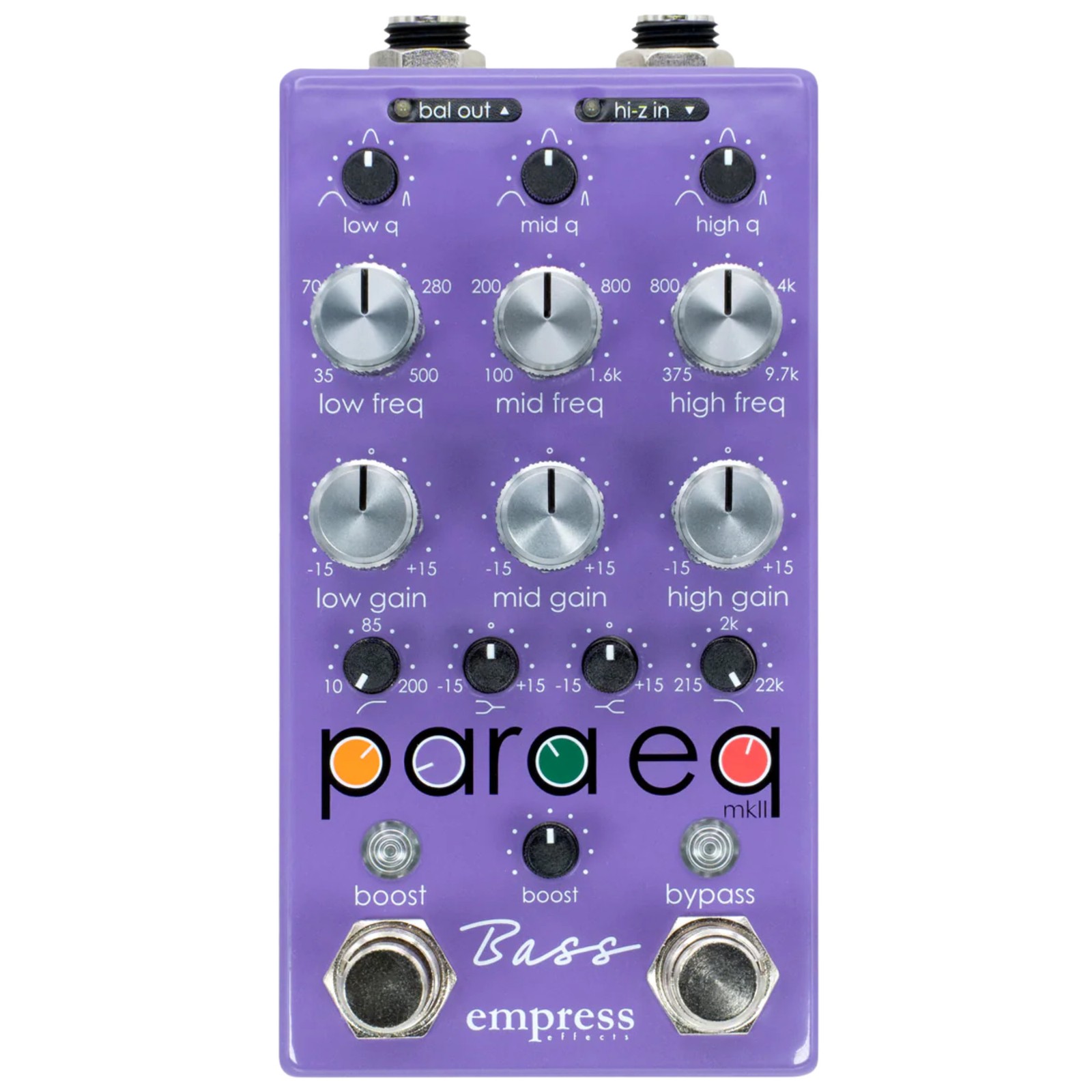 Empress Bass ParaEQ EQ/Boost Bass Effects Pedal