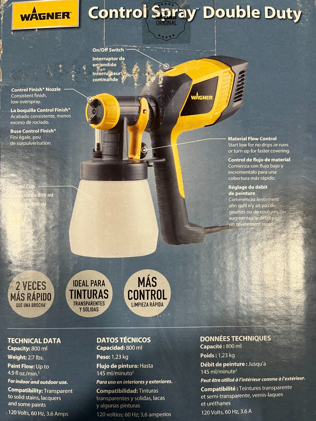 Wagner Control Spray Double Duty Paint & Stain Sprayer