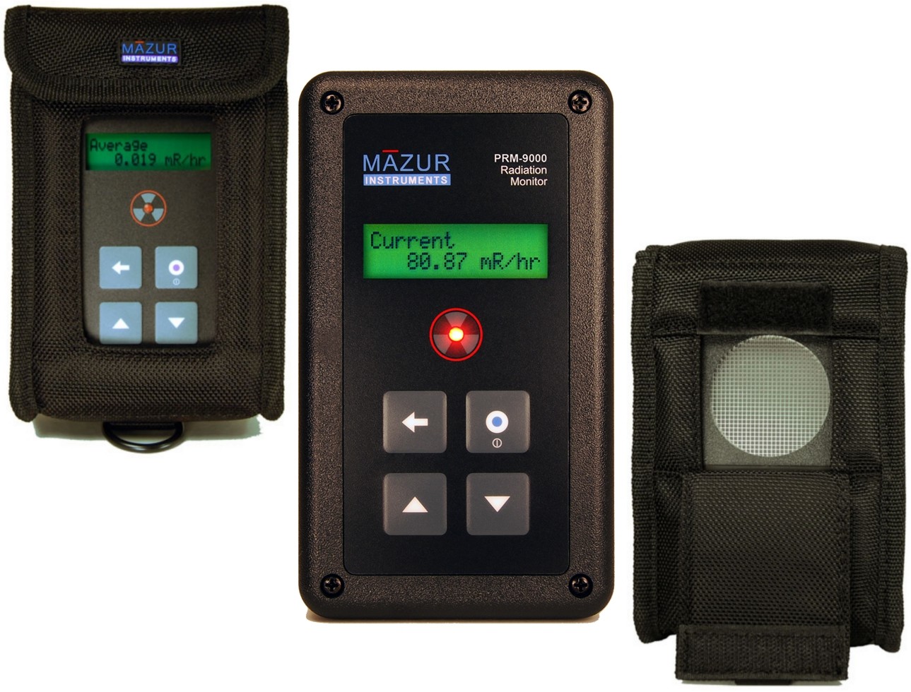 MAZUR INSTRUMENTS PRM-9000 GEIGER COUNTER FREE BALLISTIC NYLON PROTECTIVE JACKET