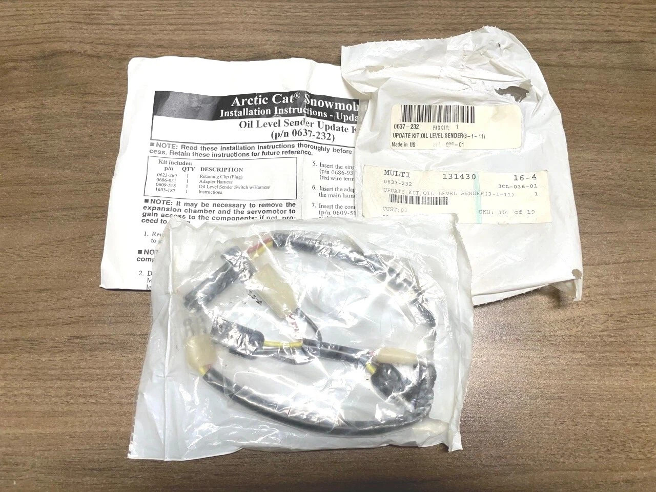 NEW Arctic Cat OEM Oil Sensor Update Kit 0637-232