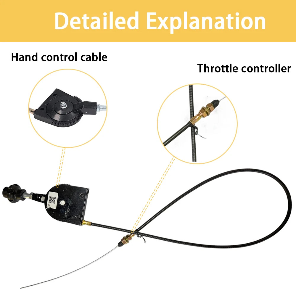 Mini Excavator Manual Bendable Control Throttle Cables Throttle Cable Controller