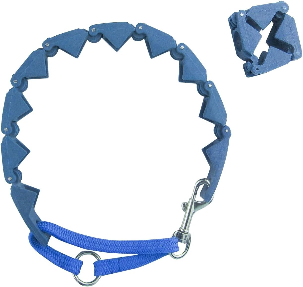 Extra Link Adjustable Training Collar in Blue for Medium, Large & X-Large Dogs