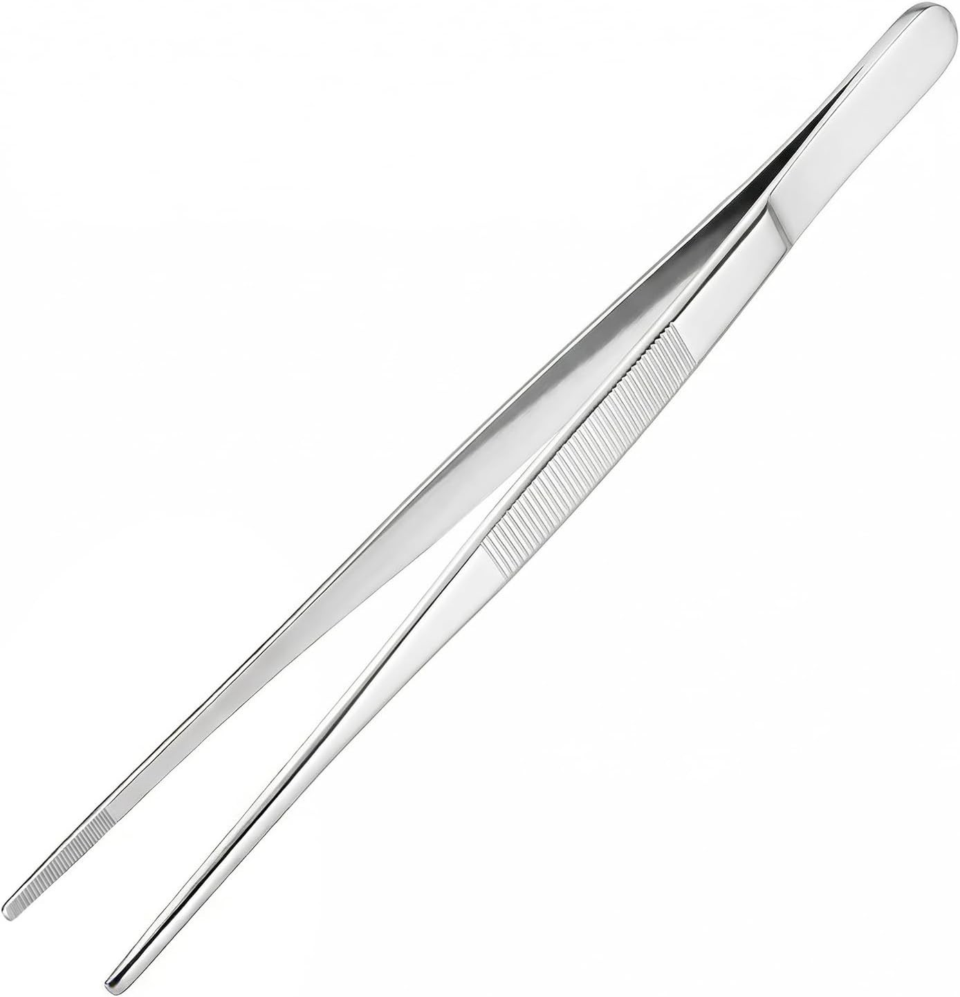 Blunt Serrated Tweezers Made of Stainless Steel Heat Resistant 12-inches